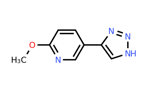 CAS 1260665-90-4 | 2-Methoxy-5-(1H-1,2,3-triazol-4-YL)pyridine