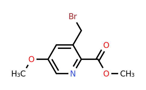 CAS 1260665-96-0 | Methyl 3-(bromomethyl)-5-methoxypyridine-2-carboxylate