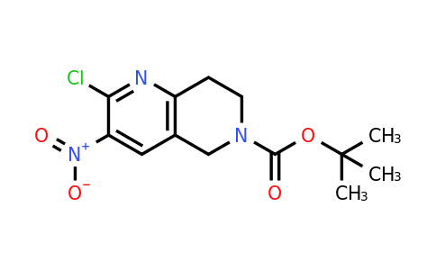 CAS 1260666-00-9 | Tert-butyl 2-chloro-3-nitro-7,8-dihydro-1,6-naphthyridine-6(5H)-carboxylate