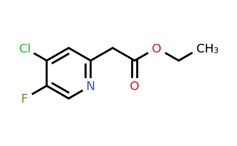 CAS 1260666-41-8 | Ethyl (4-chloro-5-fluoropyridin-2-YL)acetate