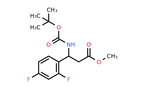 CAS 1260666-87-2 | Methyl 3-[(tert-butoxycarbonyl)amino]-3-(2,4-difluorophenyl)propanoate