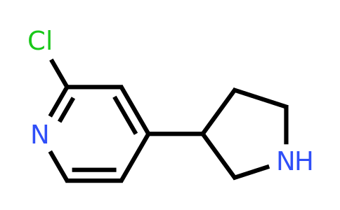 CAS 1260666-92-9 | 2-Chloro-4-(pyrrolidin-3-YL)pyridine