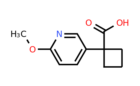 CAS 1260670-16-3 | 1-(6-Methoxypyridin-3-YL)cyclobutanecarboxylic acid