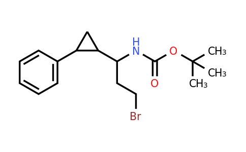 CAS 1260670-44-7 | Tert-butyl 3-bromo-1-(2-phenylcyclopropyl)propylcarbamate