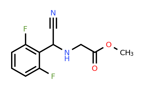 CAS 1260671-01-9 | Methyl ([cyano(2,6-difluorophenyl)methyl]amino)acetate