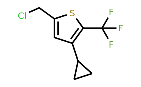 CAS 1260671-17-7 | 5-(Chloromethyl)-3-cyclopropyl-2-(trifluoromethyl)thiophene