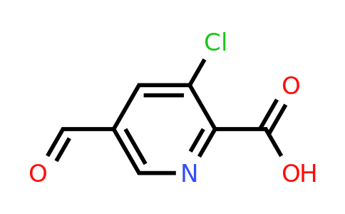CAS 1260671-80-4 | 3-Chloro-5-formylpyridine-2-carboxylic acid