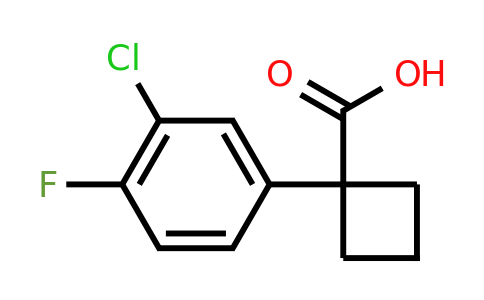 CAS 1260672-26-1 | 1-(3-Chloro-4-fluorophenyl)cyclobutanecarboxylic acid