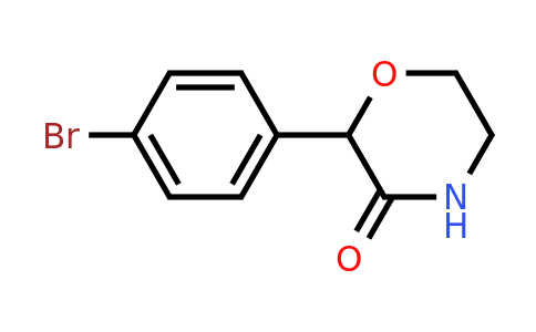 CAS 1260672-40-9 | 2-(4-Bromophenyl)morpholin-3-one