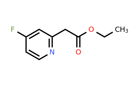 CAS 1260672-51-2 | Ethyl (4-fluoropyridin-2-YL)acetate