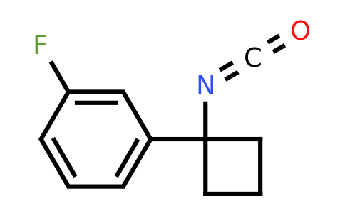 CAS 1260672-75-0 | 1-Fluoro-3-(1-isocyanatocyclobutyl)benzene