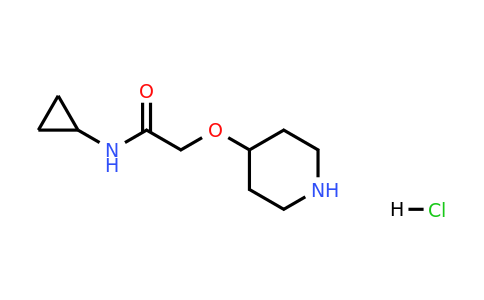 CAS 1260763-15-2 | N-Cyclopropyl-2-(piperidin-4-yloxy)acetamide hydrochloride