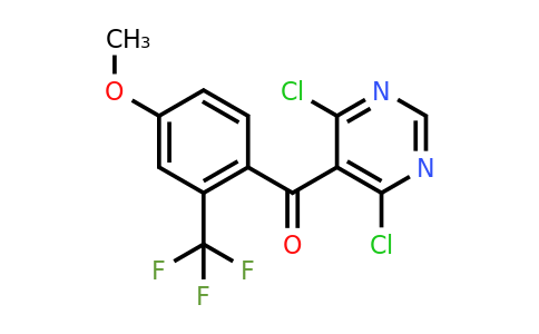 CAS 1260784-01-7 | (4,6-Dichloropyrimidin-5-yl)(4-methoxy-2-(trifluoromethyl)phenyl)methanone