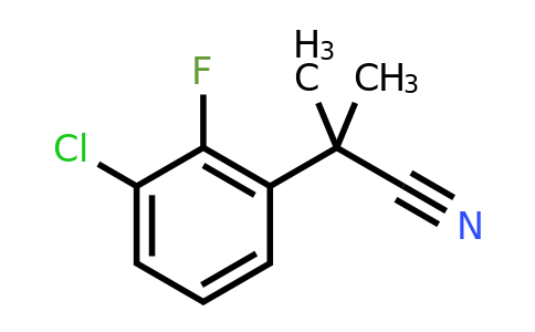 CAS 1260853-46-0 | 2-(3-chloro-2-fluorophenyl)-2-methylpropanenitrile