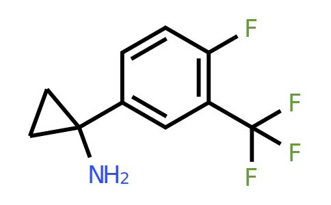 CAS 1260853-73-3 | 1-(4-Fluoro-3-(trifluoromethyl)phenyl)cyclopropanamine