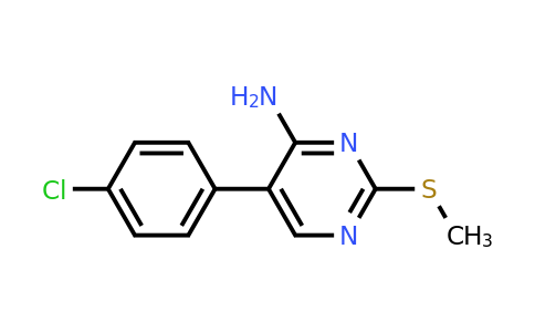 CAS 1260910-16-4 | 5-(4-Chlorophenyl)-2-(methylthio)pyrimidin-4-amine