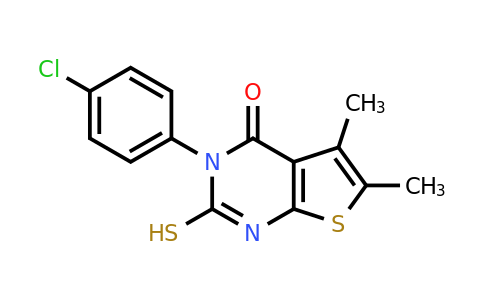 CAS 126105-97-3 | 3-(4-chlorophenyl)-5,6-dimethyl-2-sulfanyl-3H,4H-thieno[2,3-d]pyrimidin-4-one