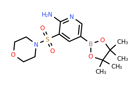 CAS 1261082-91-0 | 3-(Morpholinosulfonyl)-5-(4,4,5,5-tetramethyl-1,3,2-dioxaborolan-2-YL)pyridin-2-amine