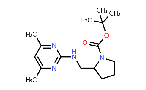CAS 1261230-00-5 | tert-Butyl 2-(((4,6-dimethylpyrimidin-2-yl)amino)methyl)pyrrolidine-1-carboxylate