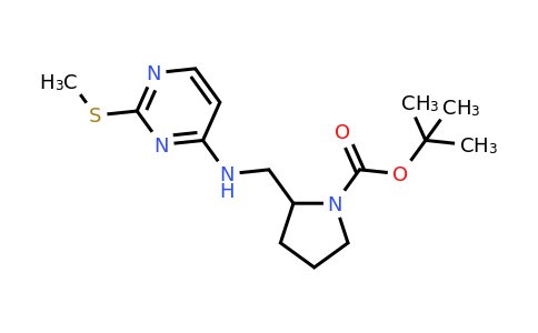 CAS 1261235-35-1 | tert-Butyl 2-(((2-(methylthio)pyrimidin-4-yl)amino)methyl)pyrrolidine-1-carboxylate