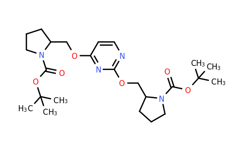 CAS 1261236-18-3 | Di-tert-butyl 2,2'-((pyrimidine-2,4-diylbis(oxy))bis(methylene))bis(pyrrolidine-1-carboxylate)