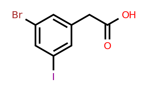 CAS 1261601-75-5 | (3-Bromo-5-iodophenyl)acetic acid