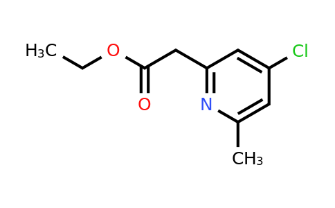 CAS 1261630-86-7 | 4-Chloro-6-methylpyridine-2-acetic acid ethyl ester