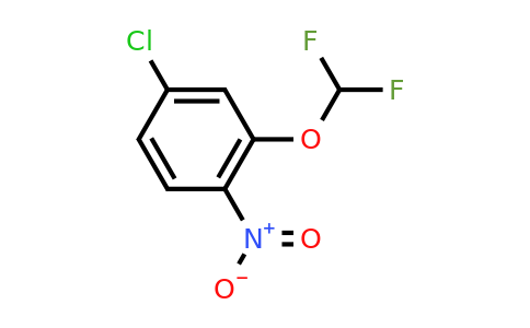 CAS 1261776-23-1 | 4-chloro-2-(difluoromethoxy)-1-nitrobenzene