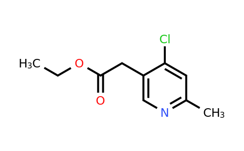 CAS 1261844-38-5 | 4-Chloro-2-methylpyridine-5-acetic acid ethyl ester