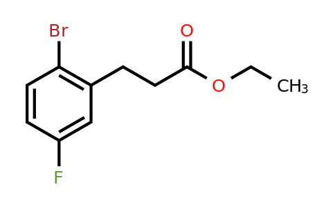 CAS 1261855-30-4 | ethyl 3-(2-bromo-5-fluorophenyl)propanoate