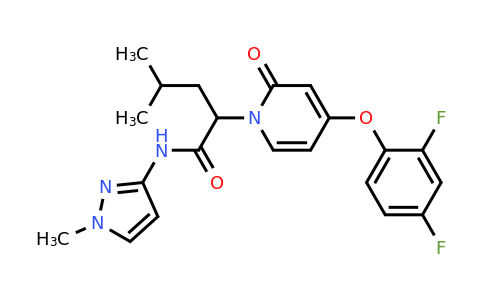 CAS 1262239-23-5 | 2-(4-(2,4-difluorophenoxy)-2-oxopyridin-1(2H)-yl)-4-methyl-N-(1-methyl-1H-pyrazol-3-yl)pentanamide