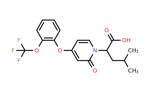 CAS 1262239-28-0 | 4-methyl-2-(2-oxo-4-(2-(trifluoromethoxy)phenoxy)pyridin-1(2H)-yl)pentanoic acid