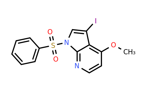 CAS 1262295-00-0 | 1-(benzenesulfonyl)-3-iodo-4-methoxy-1H-pyrrolo[2,3-b]pyridine