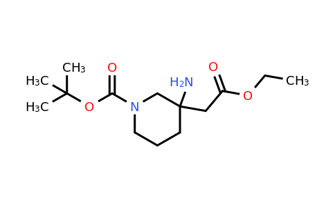 CAS 1262407-74-8 | tert-butyl 3-amino-3-(2-ethoxy-2-oxoethyl)piperidine-1-carboxylate