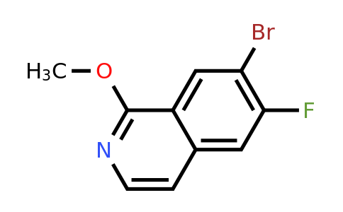 CAS 1262408-97-8 | 7-bromo-6-fluoro-1-methoxyisoquinoline