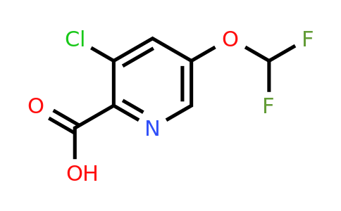 CAS 1262860-72-9 | 3-Chloro-5-(difluoromethoxy)picolinic acid