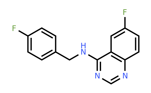 CAS 1262888-28-7 | 6-fluoro-N-[(4-fluorophenyl)methyl]quinazolin-4-amine