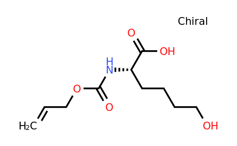 CAS 1263045-06-2 | (S)-2-(((Allyloxy)carbonyl)amino)-6-hydroxyhexanoic acid