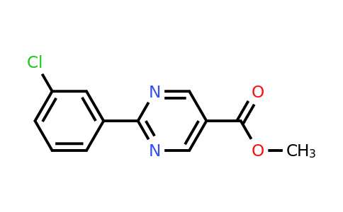 CAS 1263059-68-2 | Methyl 2-(3-chlorophenyl)pyrimidine-5-carboxylate