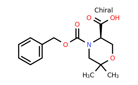 CAS 1263077-96-8 | (R)-6,6-Dimethyl-morpholine-3,4-dicarboxylic acid 4-benzyl ester