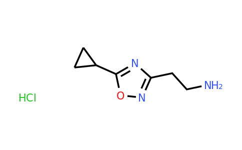 CAS 1263093-99-7 | 2-(5-cyclopropyl-1,2,4-oxadiazol-3-yl)ethan-1-amine hydrochloride