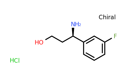 CAS 1263094-10-5 | (R)-3-Amino-3-(3-fluorophenyl)propan-1-ol hydrochloride