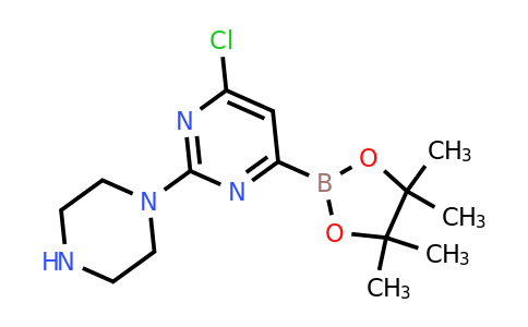 CAS 1263142-30-8 | 2-(Piperazin-1-YL)-6-chloropyrimidine-4-boronic acid pinacol ester
