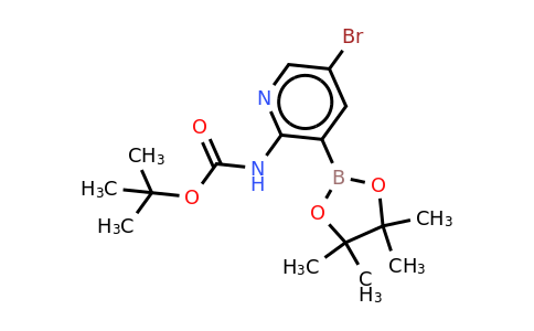 CAS 1263142-42-2 | Boc-2-amino-5-bromopyridine-3-boronic acid pinacol ester