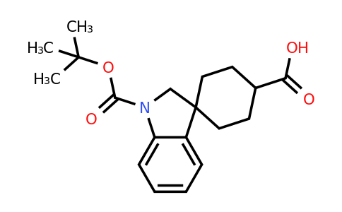 CAS 1263178-31-9 | 1'-(tert-Butoxycarbonyl)spiro[cyclohexane-1,3'-indoline]-4-carboxylic acid