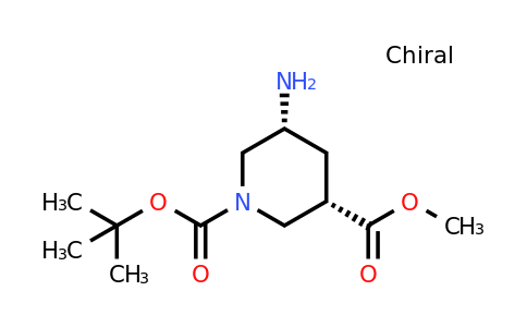 CAS 1263197-89-2 | 1-tert-butyl 3-methyl (3S,5R)-5-aminopiperidine-1,3-dicarboxylate