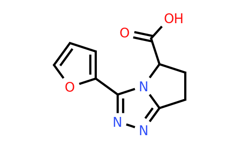 CAS 1263206-24-1 | 3-(Furan-2-yl)-6,7-dihydro-5H-pyrrolo[2,1-c][1,2,4]triazole-5-carboxylic acid