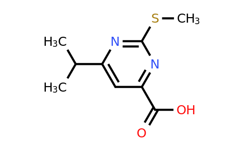 CAS 1263207-08-4 | 6-Isopropyl-2-(methylthio)pyrimidine-4-carboxylic acid