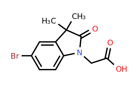CAS 1263213-64-4 | 2-(5-Bromo-3,3-dimethyl-2-oxoindolin-1-yl)acetic acid