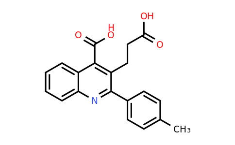 CAS 1263213-67-7 | 3-(2-Carboxyethyl)-2-(p-tolyl)quinoline-4-carboxylic acid